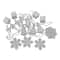 125ct. Winter White & Silver Shatterproof 4-Finish Christmas Ornaments
